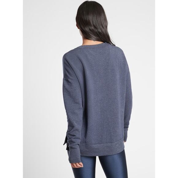 NEW Athleta Balance Pullover Navy Blue Multi Nap Size Small Tall Athleisure - Picture 11 of 11